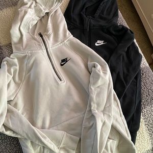 Nike half zip sweaters
